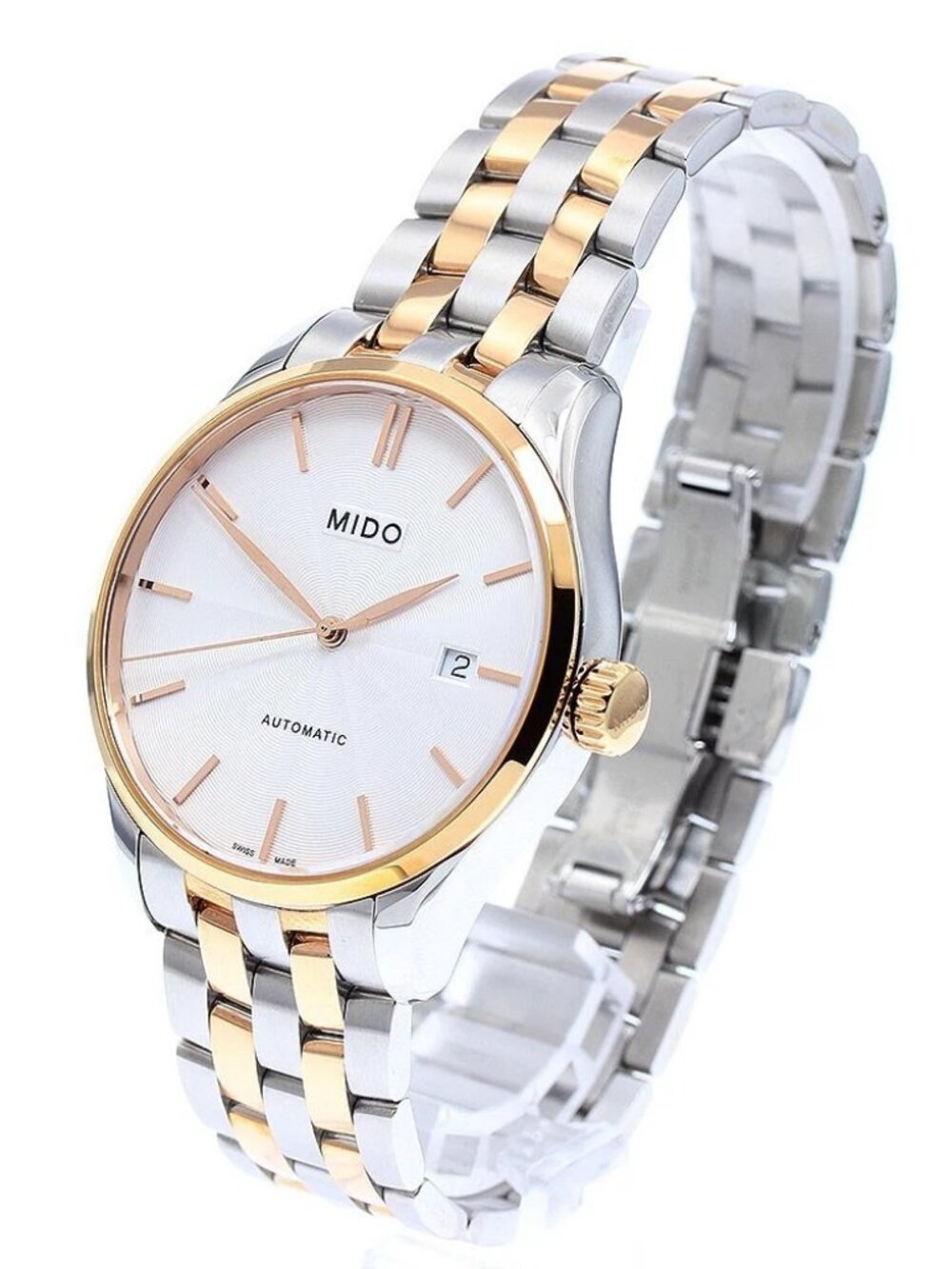 MIDO Belluna M024.407.22.031.00 Date Silver Dial Automatic Men's Watch_923520